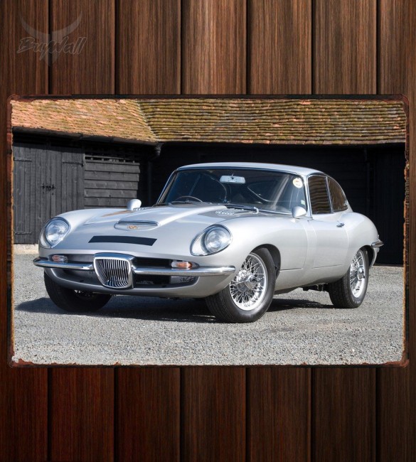 Металлическая табличка Jaguar Coombs E-Type GT by Frua (Series I)
